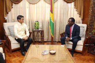MINISTER TODD RECEIVES COURTESY CALL FROM AMBASSADOR- DESIGNATE OF THE PHILIPPINES