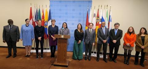 Women, Peace and Security Shared Commitments Joint Press Stakeout