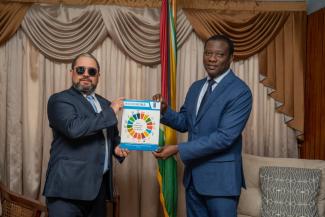 MINISTER TODD RECEIVES UNDP COUNTRY PROGRAMME