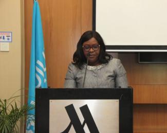 Minister Cummings delivers remarks at the opening session of the UNICEF Strategic Moment of Reflection