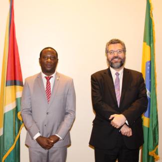 Official visit to the Cooperative Republic of Guyana by His Excellency Ambassador Ernesto Araújo, Minister of External Relations of the Federative Republic of Brazil