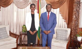 FOREIGN MINISTER RECEIVES COURTESY CALL FROM AMBASSADOR- DESIGNATE OF SURINAME