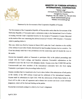 Statement by the Government of the Cooperative Republic of Guyana
