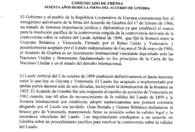 Comunicado de Prensa